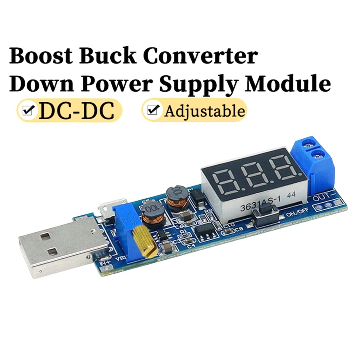 Boost Converter - (DT37) Micro Adjustable Power Boost Buck