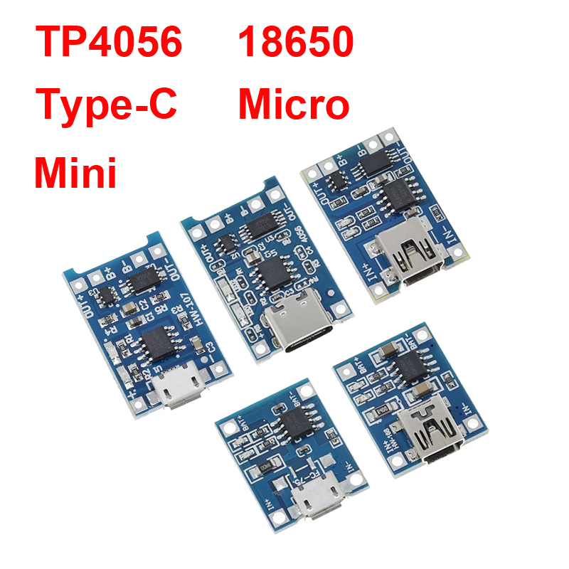 1/5PCS 5V 1A Micro/Type-c/Mini - огляд і ціна Tp4056 Module