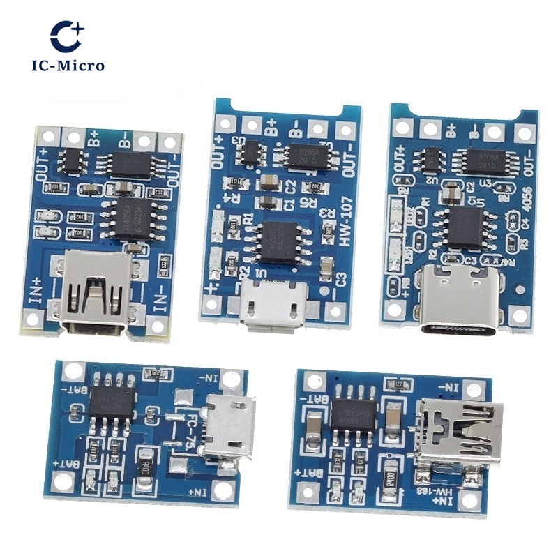 1/5PCS 5V 1A Micro/Type-c/Mini - огляд і ціна Tp4056 Module