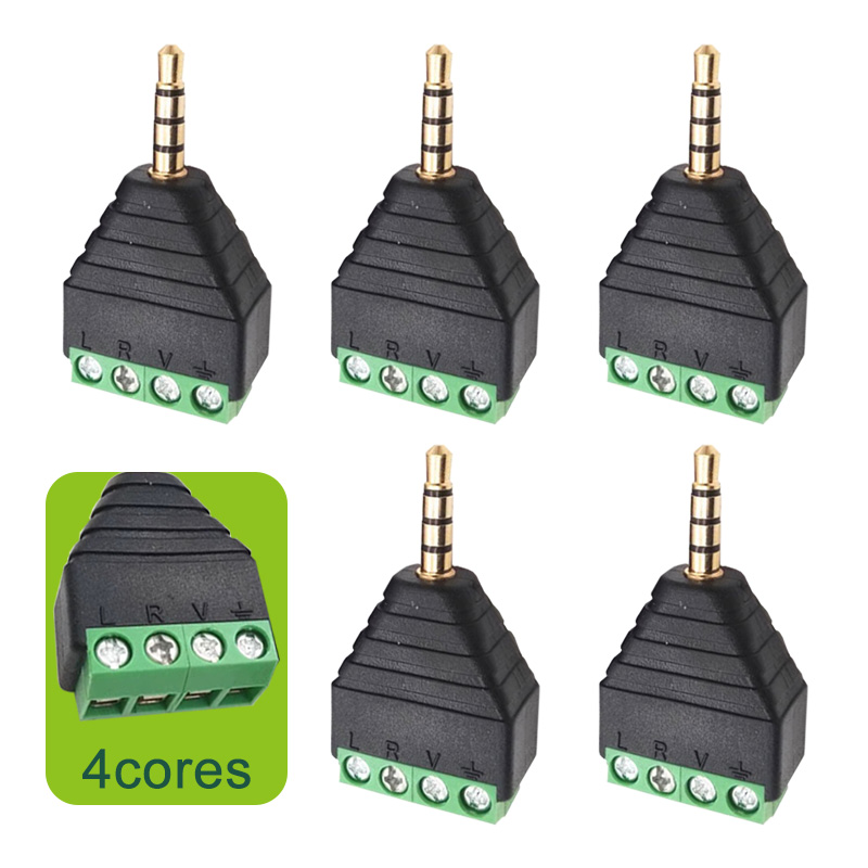 5/20/100PCS  3.5mm Stereo 4 Po - огляд і ціна Screw Terminal Block