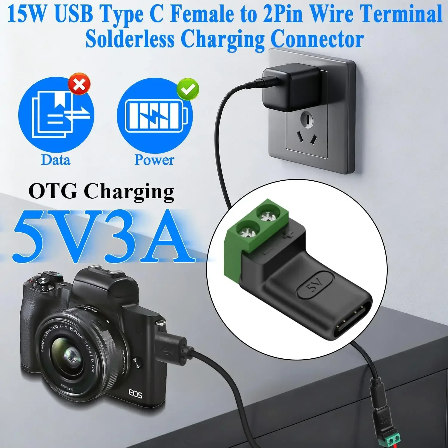 1-4Pcs Solderless Plug USB C t - огляд і ціна Screw Terminal Block