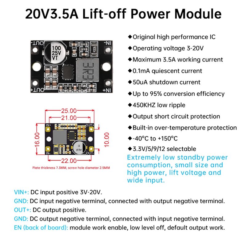 AS95-3-20V To 5V DC-DC Automat - огляд і ціна Boost Converter